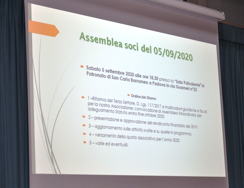 Valentina Penello Onlus Assemblea Soci 05/09/2020