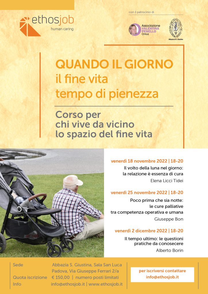 ETHOSJOB FORMAZIONE Fine vita PADOVA 2022 LOCANDINA OK