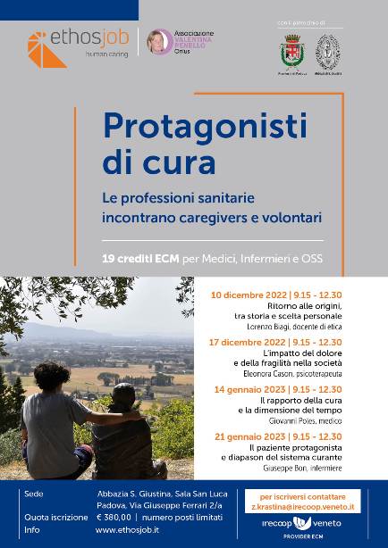 ETHOSJOB FORMAZIONE Protagonisti di cura PADOVA 2022 LOCANDINA AGG_15Nov OK2