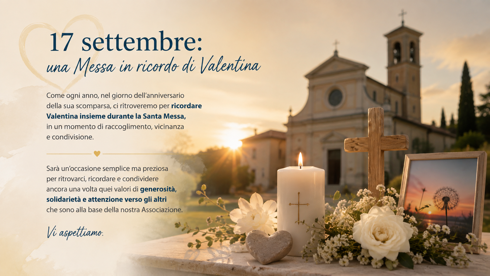 Messa in ricordo di Valentina Penello